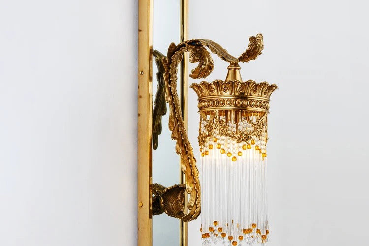 Wall Decorative Antique Lamps Wall Light Fixtures Crystal White Design Interior Door Ambient Light Wall Sconces