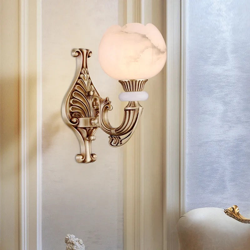 Modern Sconces Living Room, Hallway Wall Lights Bedroom, Bedside Marble Wall Lamps