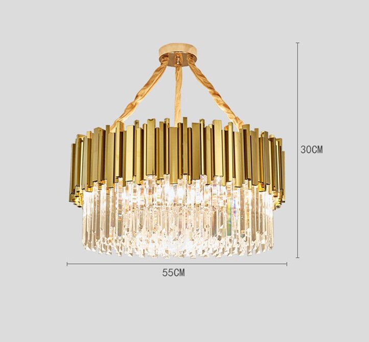 Chandelier Dining Living Room Gold Metal Pendant Hanging Lights Chandeliers 