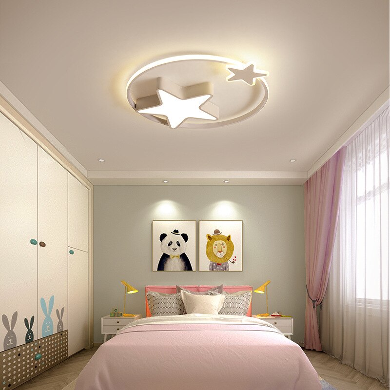 Children's Room Lighting LED Star Modern Nordic Ceiling Lights