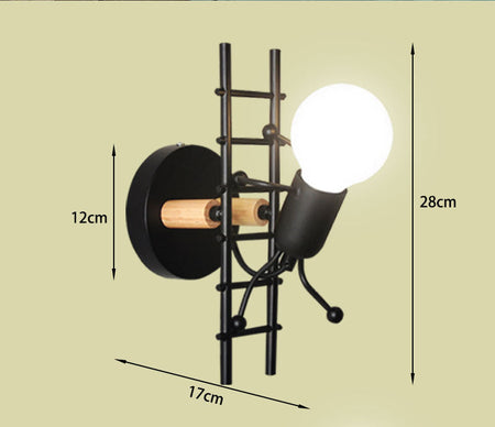 Wall Lamps LED Creative Mounted Iron Bedside Sconce Wall Lights