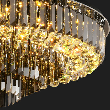 Chandelier Crystal Exalted Lighting Round Light Living Room Bedroom Indoor Home Hanging Chandelier