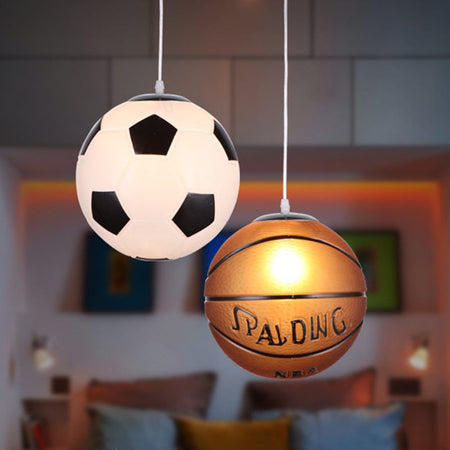 Children's Room Lighting Led Football Basketball Nordic Light Kids Room Pendant Lights