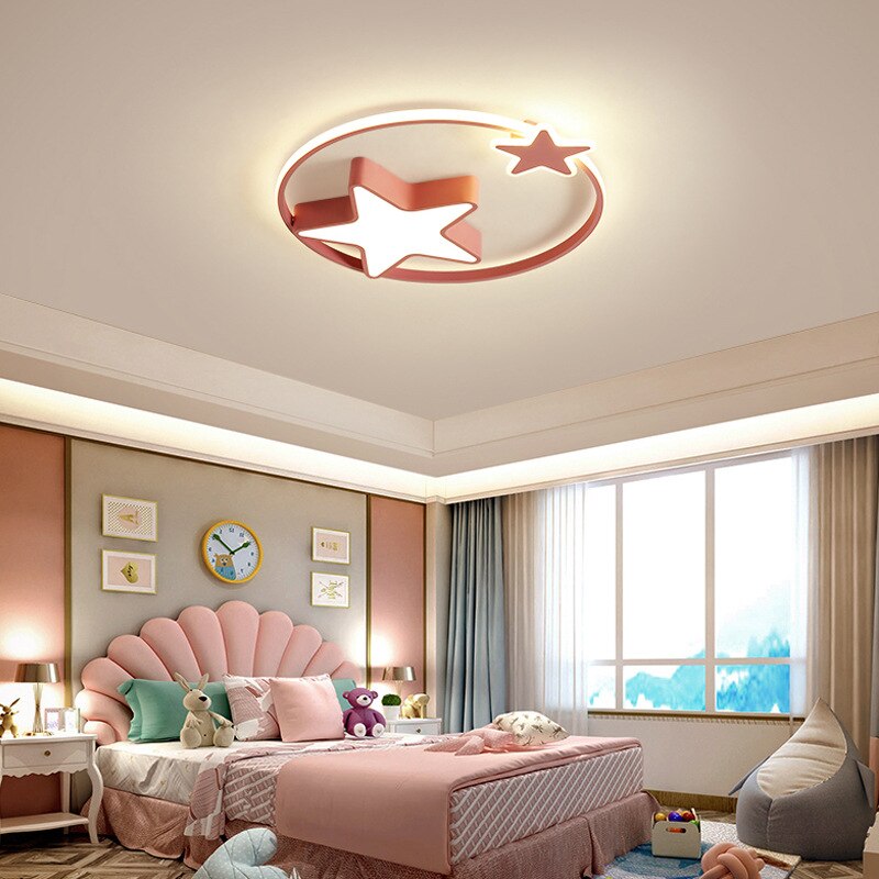 Children's Room Lighting LED Star Modern Nordic Ceiling Lights