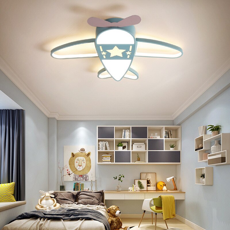 Children's Room Lighting Led Ceiling Modern Aircraft CartoonKids Room Lights