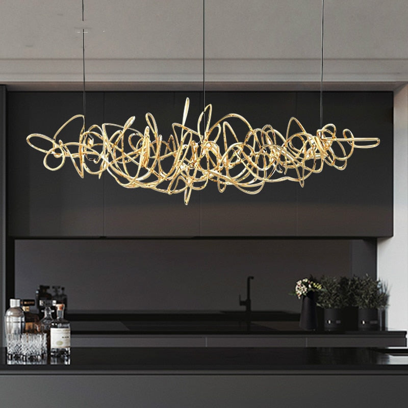 Chandelier Luxury LED Nordic Iron Art Tree Chandelier