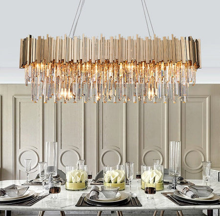 Chandelier Dining Living Room Gold Metal Pendant Hanging Lights Chandeliers 