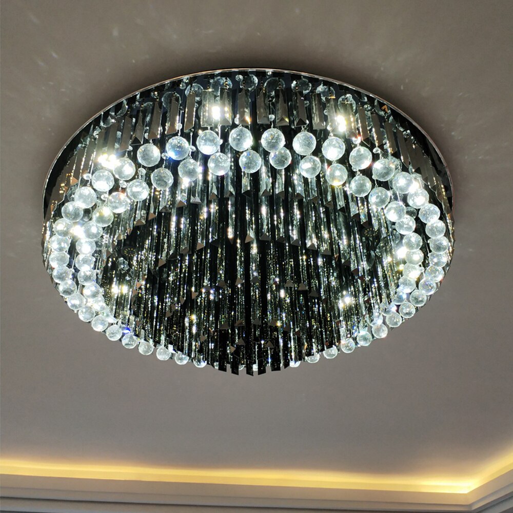 Chandelier Crystal Exalted Lighting Round Light Living Room Bedroom Indoor Home Hanging Chandelier