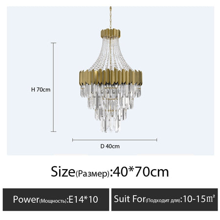 Chandelier Modern Crystal Living Room Chandeliers