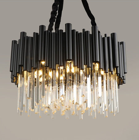 Pendant Light Luxury Round Crystal Light Led Cristal Light Fixtures Leuchter