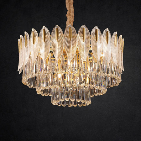 Chandelier Postmodern Crystal Light Living Dining Bedroom Round Chandeliers