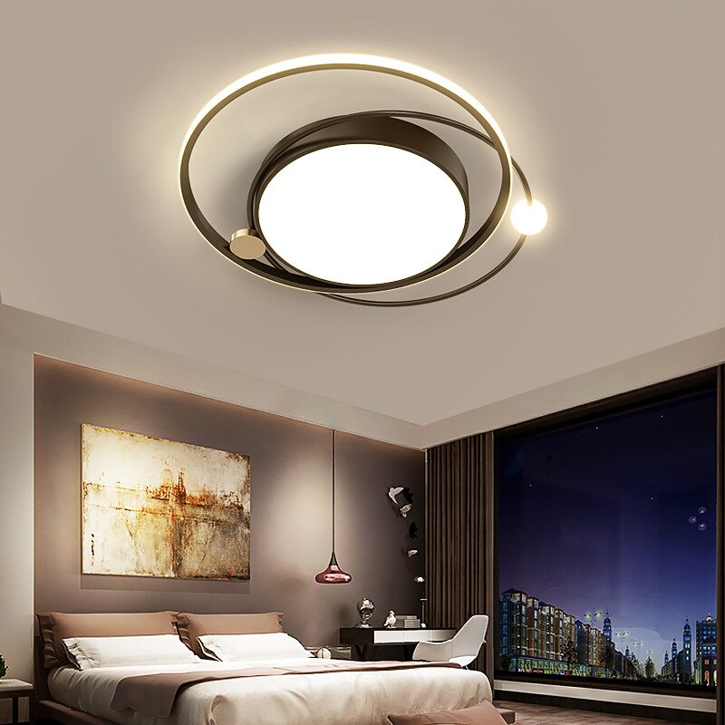 Ceiling Light Gold Modern Planet Led Nordic Round Lighting Fixture Ceiling Lights