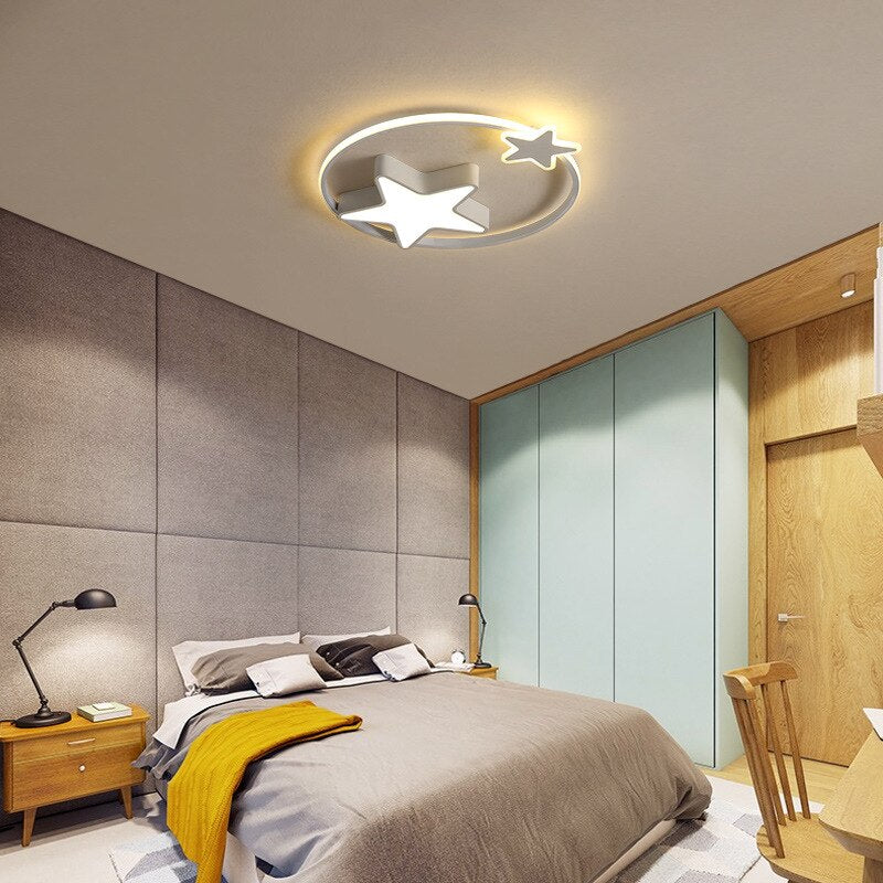 Children's Room Lighting LED Star Modern Nordic Ceiling Lights