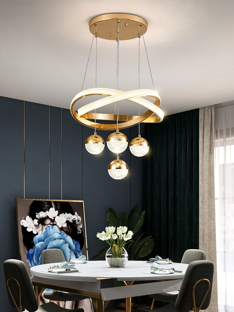 Chandelier Minimalist Art Three Head Nordic Dining Room Lamp Chandeliers