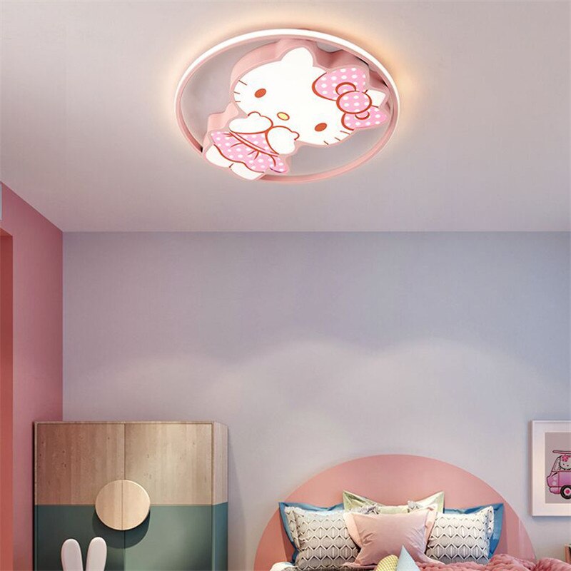 Children's Room Lighting Kawaii Room Decor Led  Pink Cartoon Kids Lights