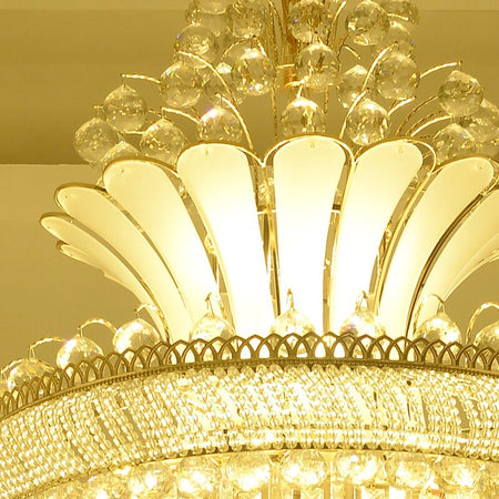 Chandelier Gold Imperial Crystal Hanging Pendant Lamp European Lighting Chandeliers