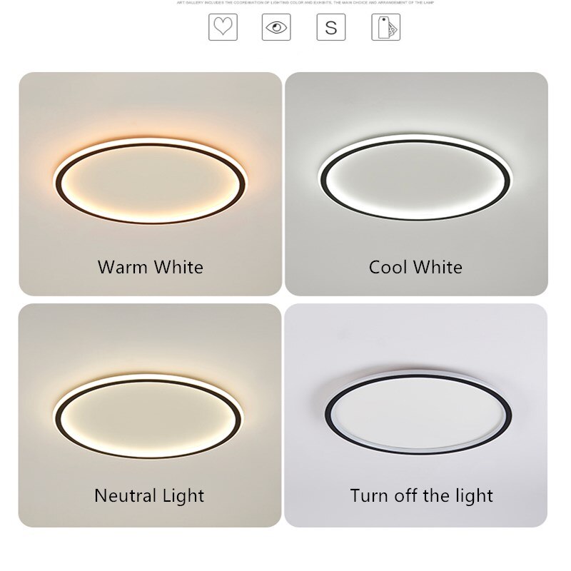 Ceiling Lights Led Golden Lustre Simplicity Acrylic Ceiling Lights