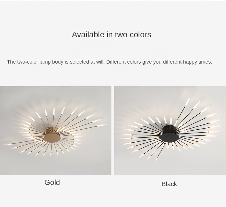 Ceiling Light Nordic Led Gold Fireworks Modern Lighting Fixture Ceiling Lights