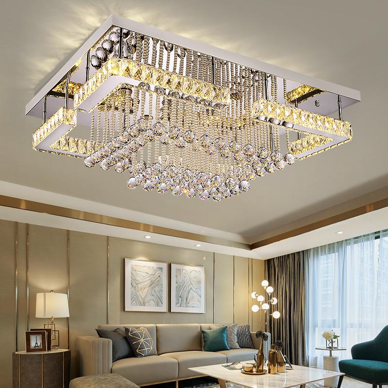 Modern Ceiling Light Interior Living Room Crystal Fixtures Lights