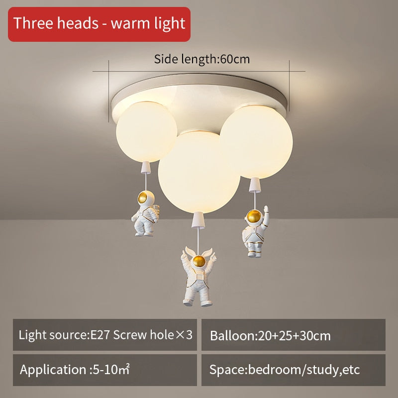 Children's Room Lighting Kids Room Ceiling Lamp Cartoon Space Lights