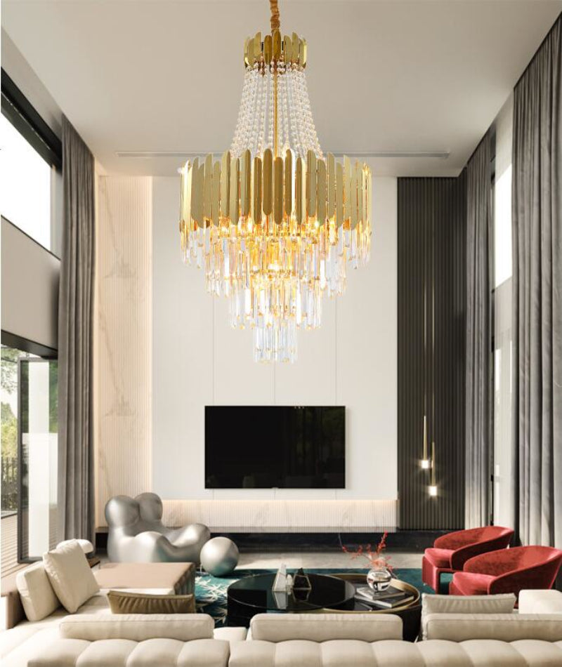 Chandelier American Crystal Gold Decoration Chandeliers