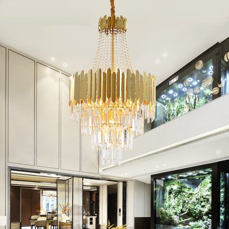 Chandelier American Crystal Gold Decoration Chandeliers