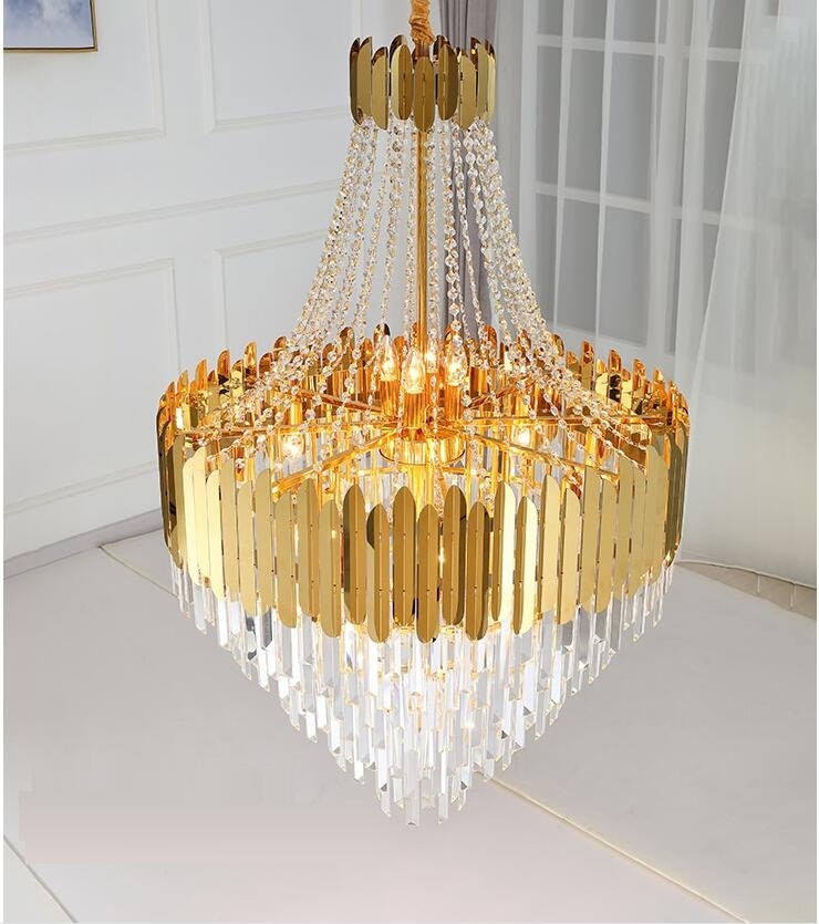 Chandelier American Crystal Gold Decoration Chandeliers