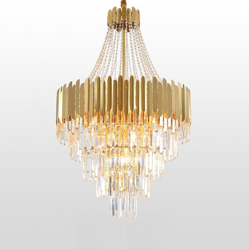 Chandelier American Crystal Gold Decoration Chandeliers