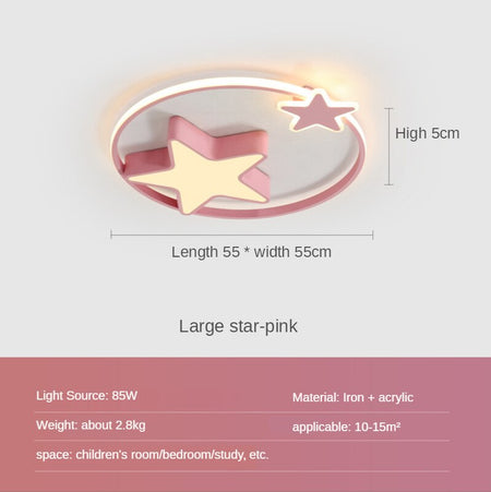 Children's Room Lighting LED Star Modern Nordic Ceiling Lights