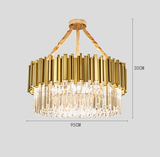 Chandelier Dining Living Room Gold Metal Pendant Hanging Lights Chandeliers 