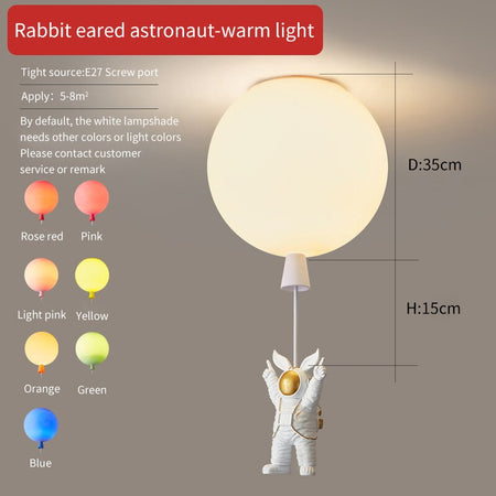 Children's Room Lighting Kids Room Ceiling Lamp Cartoon Space Lights