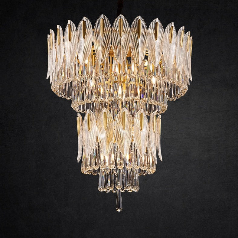 Chandelier Postmodern Crystal Light Living Dining Bedroom Round Chandeliers