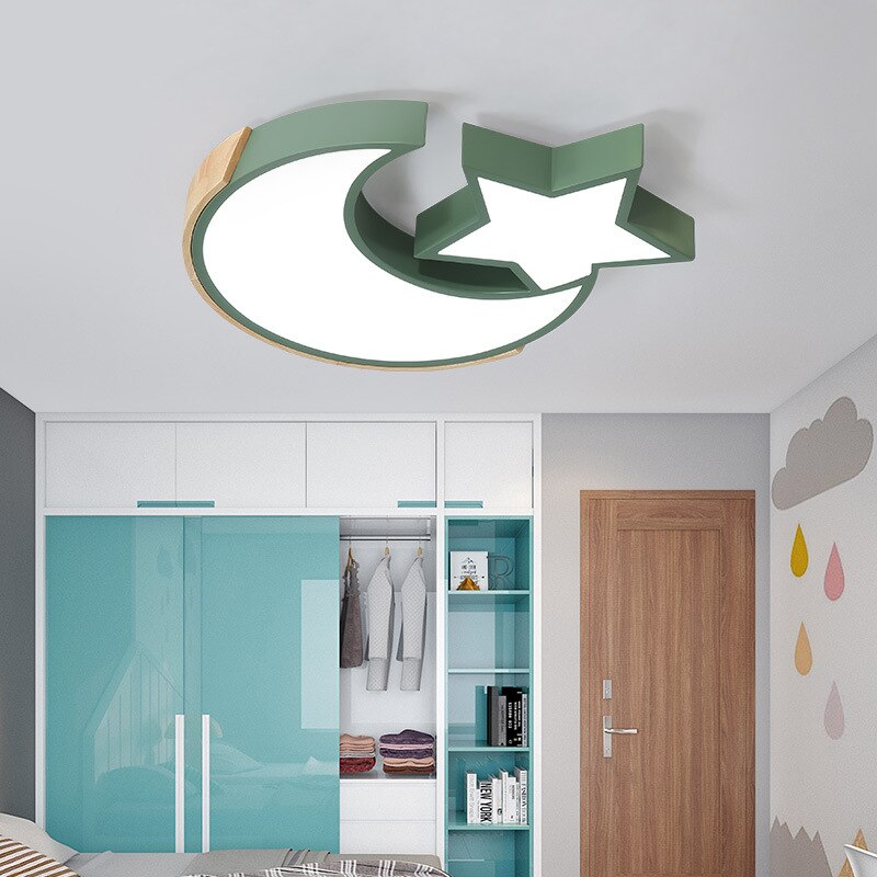 Children's Room Lighting Ceiling Light LED Star Moon Kids Lights