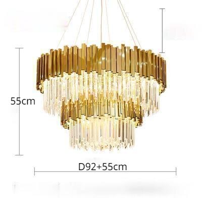 Chandelier Dining Living Room Gold Metal Pendant Hanging Lights Chandeliers 