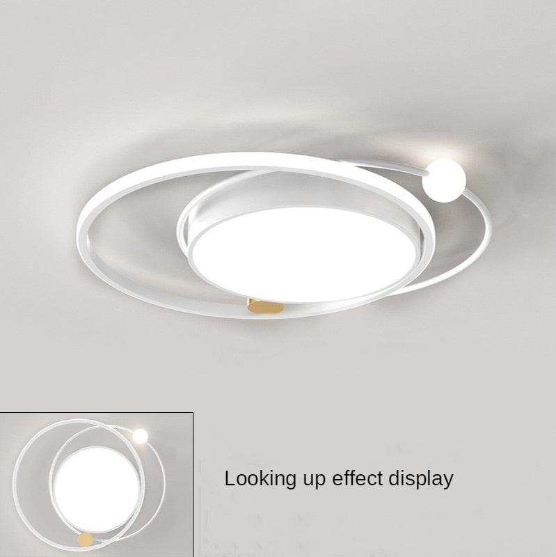 Ceiling Light Gold Modern Planet Led Nordic Round Lighting Fixture Ceiling Lights