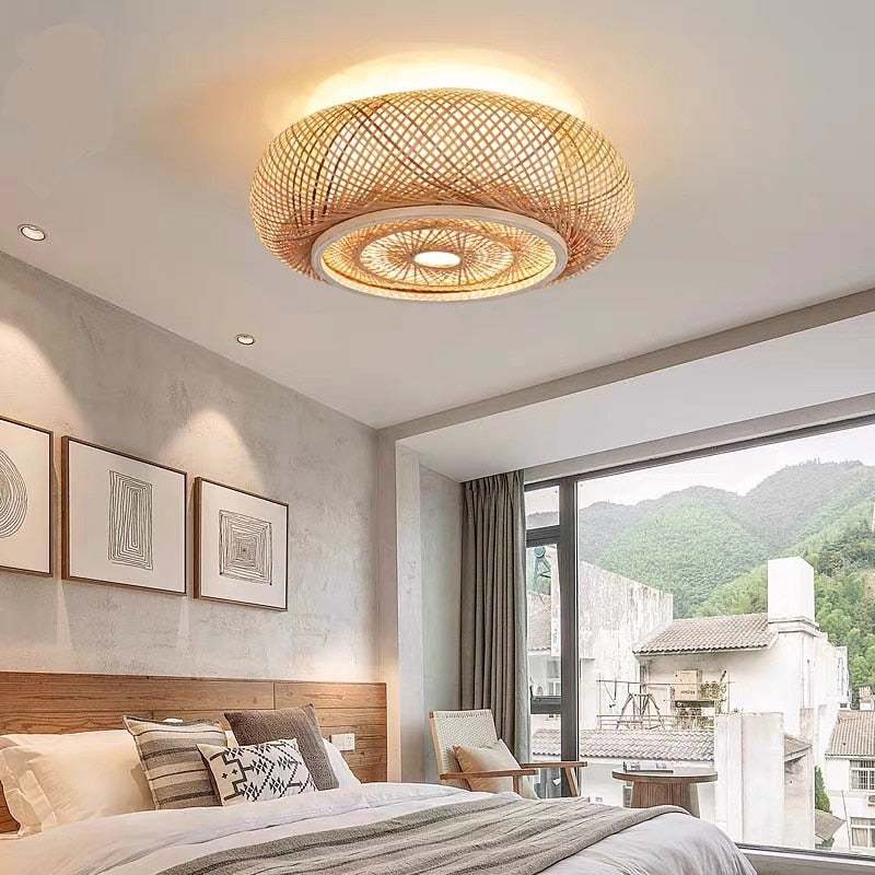 Ceiling Light Modern Bamboo Hanging Ceiling Lights