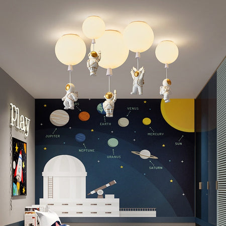 Children's Room Lighting Kids Room Ceiling Lamp Cartoon Space Lights