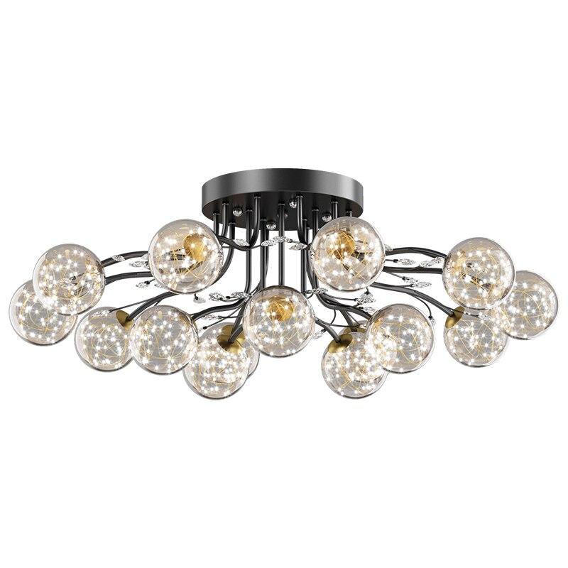 Chandelier Nordic Glass Ball G9 Led Ceiling Lights Crystal Ceiling Lamps Chandeliers