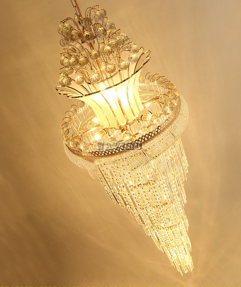 Chandelier Gold Imperial Crystal Hanging Pendant Lamp European Lighting Chandeliers