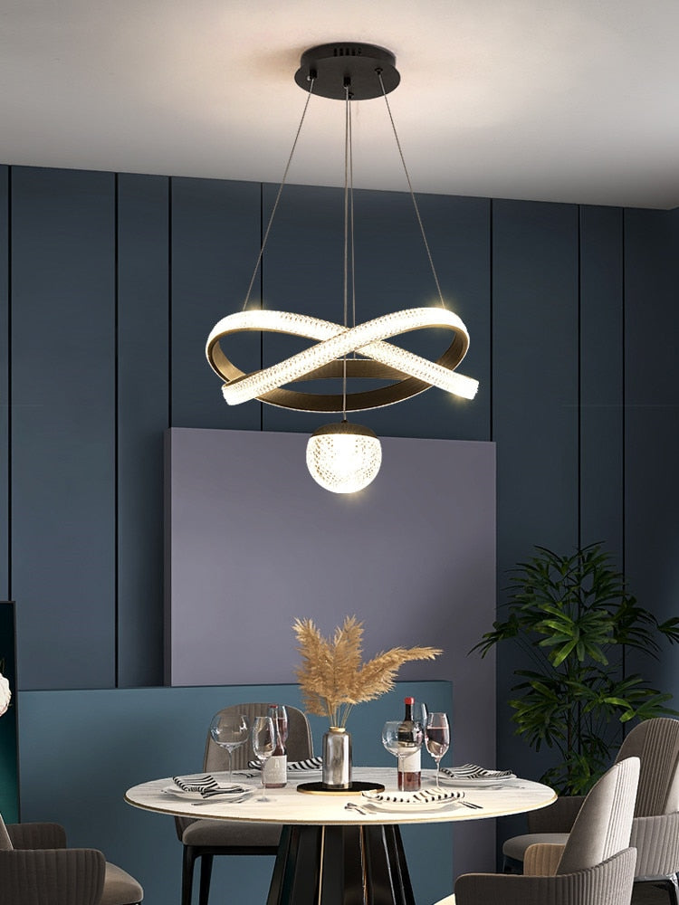 Chandelier Minimalist Art Three Head Nordic Dining Room Lamp Chandeliers