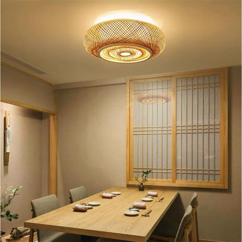 Ceiling Light Modern Bamboo Hanging Ceiling Lights