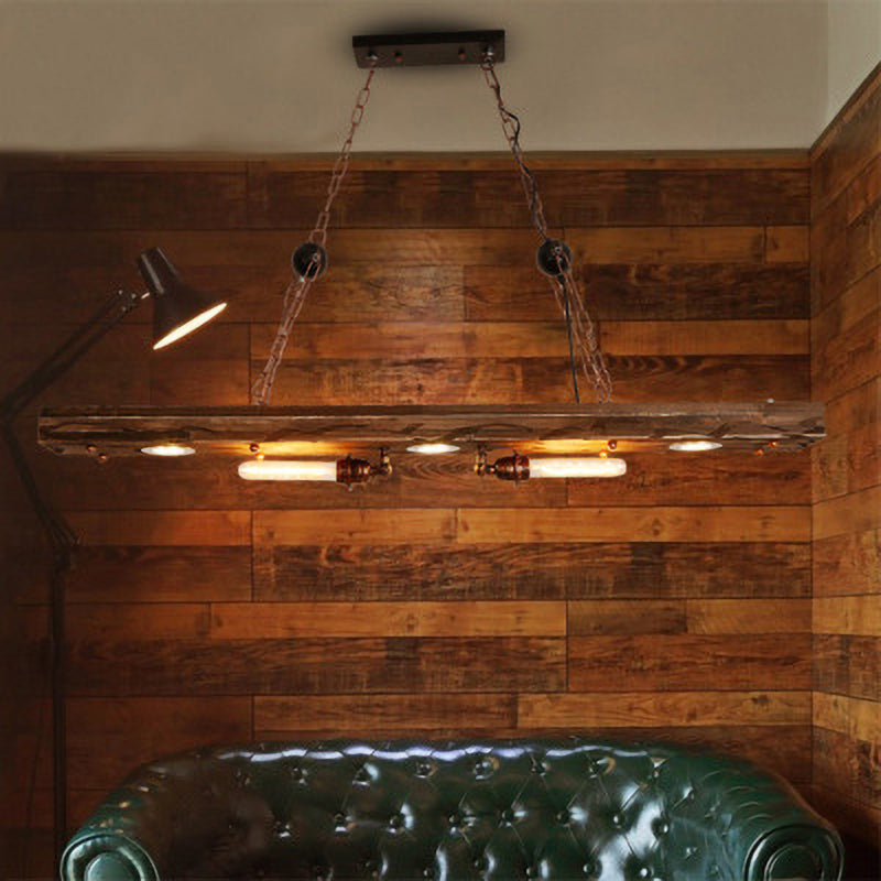 Pendant Light Loft Retro Solid Wood E27 Edison Bulb Wood Pendant Lights