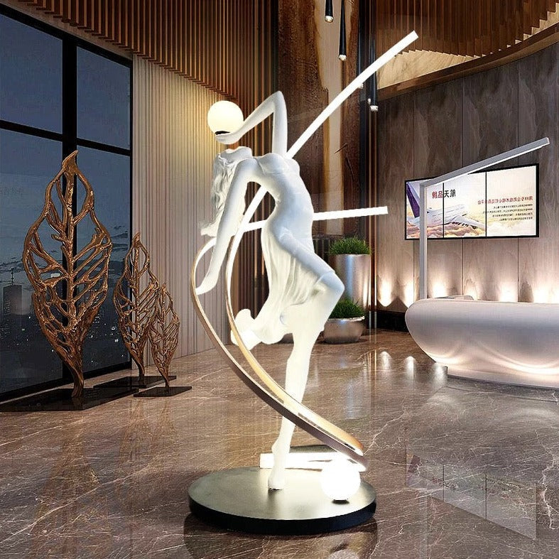 Floor Lamp Postmodern Sculpture Design Human Body Art Floor Lamps