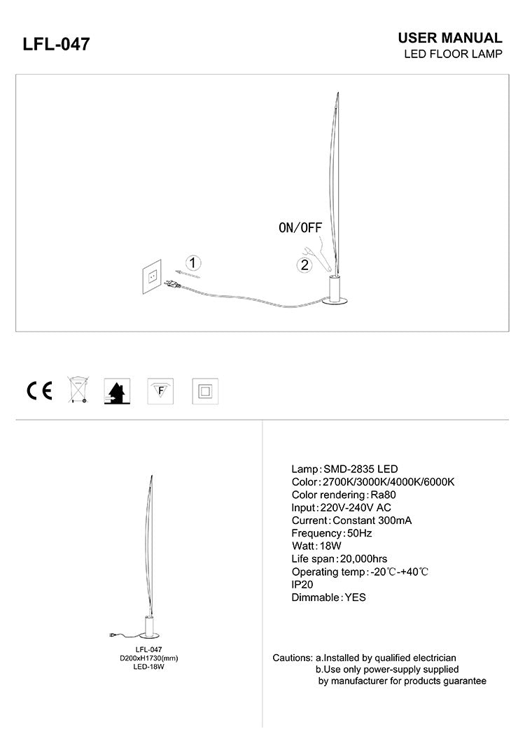 Floor Lamp Leaf Design Style LED Table Lamp Decorative Floor Light