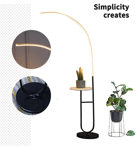 Floor Lamps Nordic Modern Standing Gold Arc Corner Led Floor Lamp