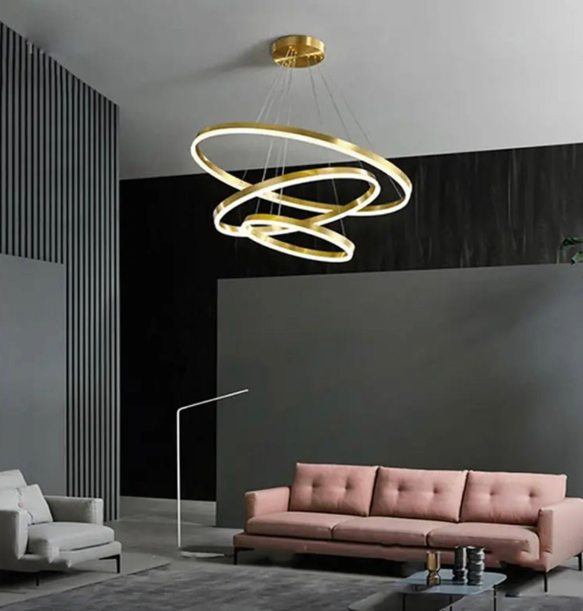 Pendant Light Led Circle Style Copper Acrylic Modern Nordic Pendant Lights