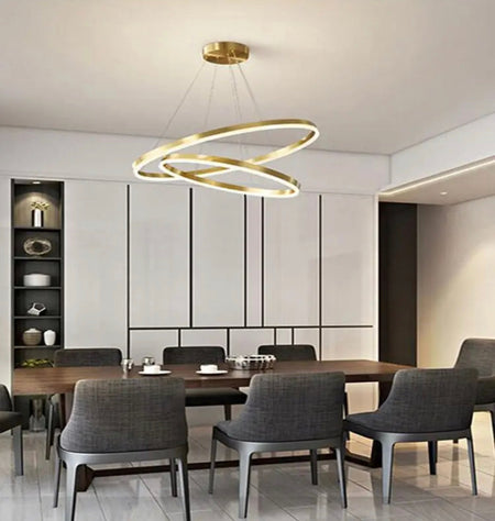 Pendant Light Led Circle Style Copper Acrylic Modern Nordic Pendant Lights