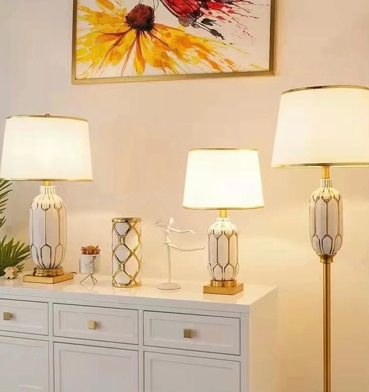 Floor Lamp Hand-Painted Ceramic Lamp Luxury Design Floor Lamps