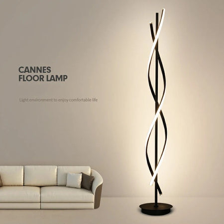 Floor Lamp Modern Fancy Art Spiral Design Led Floor Lamps