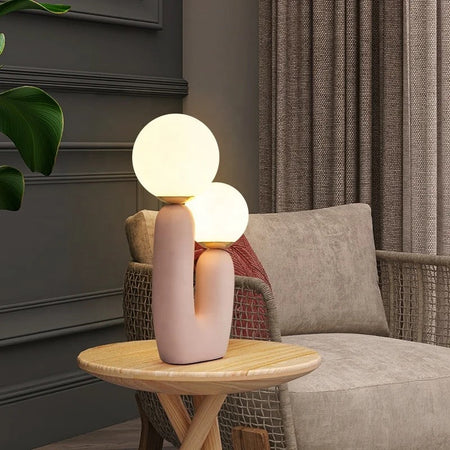 Table Lamps Pink Modern Cactus Shape Design Lighting Table Light